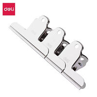 Kẹp Kim Loại 102Mm Deli, Bạc - 3 Chiếc/Túi - 9532