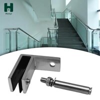 Kẹp kính 90 độ để hỗ trợ kệ kính treo tường bằng thép không gỉ cho nhiều loại