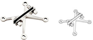 Kẹp kính chân nhện NewEra NE146L250