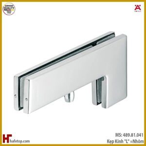 Kẹp kính hình chữ L inox bóng Hafele 489.81.041