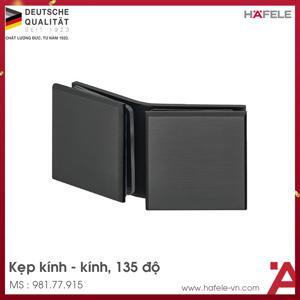 Kẹp kính - kính 135 độ đen mờ Hafele 981.77.915