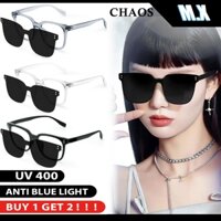 Kẹp kính râm Kính mắt Kính râm từ tính Kính râm phân cực Kính râm chống tia cực tím Kính râm Unisex Ống kính trung bình CHAOS chất lượng cao