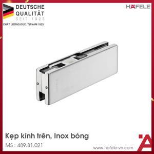 Kẹp kính trên inox bóng Hafele 489.81.021