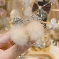 kẹp lông kẹp tóc xinh Kẹp tóc chồn anh đào kẹp tóc mái kẹp đầu sang trọng cho nữ kẹp tóc nhỏ nổi tiếng trên mạng cảm giác cao cấp kẹp tóc buộc nửa đuôi ngựa cao