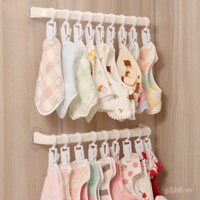 Kẹp lưu trữ mũ cho bé, móc treo, khăn ăn cho trẻ sơ sinh, tất, tủ quần áo, đồ lưu trữ đa chức năng gắn tường