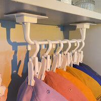 Kẹp lưu trữ tủ quần áo đa chức năng, giá tổ chức, kẹp quần áo tất, giá phơi, móc không cần khoan cho mũ và dây buộc tóc