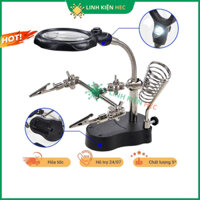 Kẹp mạch hàn kèm kính lúp chính hãng linh kiện hec