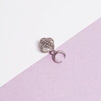 Kẹp mặt dây chuyền bạc S925 |   Khóa kẹp lỗ ngang, khóa mặt dây chuyền, khóa lỗ mũi bò, khóa ngọc bích, khóa mặt dây chuyền ngọc bích, phụ kiện trang sức