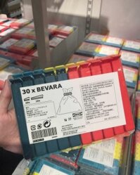 Kẹp miệng túi nylon Ikea Bevara Thái Lan