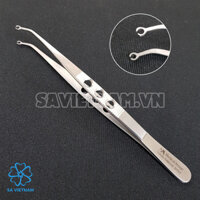 Kẹp mô có lỗ khâu (Kẹp phẫu tích có lỗ xỏ kim) - Kẹp lỗ mở SA