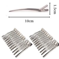 Kẹp mỏ vịt làm tóc Kẹp mỏ vịt inox CONTROL CLIP 1 vĩ 12 cái ⚡GIÁ RẺ⚡bám hặt tóc không trượt bắt tóc