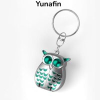 Kẹp móng tay YUNAFIN, Kẹp móng tay Mini cầm tay bằng thép không gỉ, Móc khóa cắt móng tay gấp hình cú
