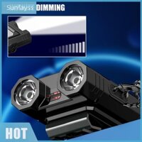 Kẹp mũ LED XPE Đèn pha cảm biến sóng sạc USB Type-C IPX4 1500mAh [sunfayss.vn]