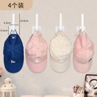 Kẹp mũ lưu trữ, công cụ ma thuật, thanh kéo dài, móc cửa không cần khoan, giá treo áo khoác và mũ gắn tường