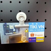 Kẹp nam châm Dola Home từ tính đính tài liệu, note, giấy ghi chú, lịch làm việc - Phụ kiện bảng Pegboard - Kẹp tròn trắng