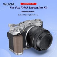 Kẹp ngón tay WUZIA, Tay cầm bằng gỗ nguyên khối bằng nhôm phát hành nhanh, Bộ mở rộng máy ảnh bền chất lượng cao Bộ nút chụp cho Fuji X-M5