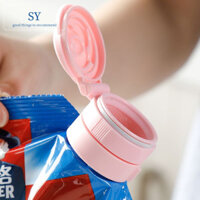 Kẹp niêm phong thực phẩm có nắp, nắp niêm phong bột sữa có vòi, chống ẩm, kẹp bột sữa đóng túi, kẹp niêm phong ngũ cốc, vòi phân phối