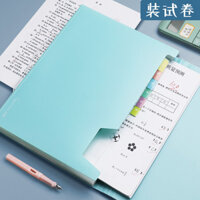 Kẹp nội tạng Chuangyi a4 Túi lưu trữ nội tạng màu Macaron 13 ngăn Túi lưu trữ giấy thi học sinh nhiều lớp 12.31