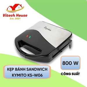 Kẹp nướng bánh sandwich Kymito KS-W06 800W
