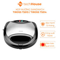 Kẹp Nướng Điện Sandwich 4 Trong 1 TIROSS TS513, TS514, Công Suất 750W, Kẹp Nướng Bánh Mỳ Đa Năng, Khuôn Chống Dính