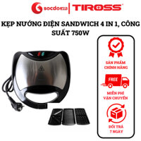 Kẹp Nướng Sandwich Tiross TS514, máy nướng bánh mì sanwich Tiross