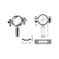 Kẹp ống, tiêu chuẩn SMS, inox 304