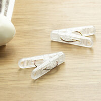 Kẹp quần áo trong suốt màu trắng cho gia đình, kẹp nhựa nhỏ, kẹp phơi chống gió, kẹp ga trải giường, kẹp chăn, kẹp rèm