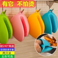Kẹp silicone chống bỏng dày, chịu nhiệt độ cao, kẹp tay cầm nồi gang, găng tay cách nhiệt, kẹp tay cầm nồi, bọc tai nồi, kẹp tai nồi