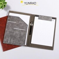 Kẹp tài liệu hợp đồng YUNRAO, Bút da PU Chèn A4 Thư mục tập tin Clipboard, Thời trang có ngăn đựng thẻ Khóa từ cuộc họp kinh doanh Kẹp hợp đồng văn phòng Trường học