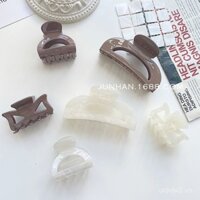 Kẹp tóc acetate màu trà sữa/kiểu Nhật Bản đa năng, kẹp tóc lớn và nhỏ, kẹp tóc retro ngọt ngào, kẹp tóc búi, kẹp tóc tắm
