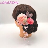 Kẹp Tóc Bướm LONGPEAN Handmade Vintage Bé Gái