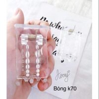 Kẹp tóc càng cua 5 răng nhựa trong bền dẻo - Bóng