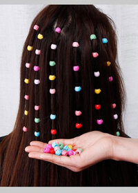 Kẹp tóc càng cua nhỏ màu sắc - túi tròn 50 chiếc