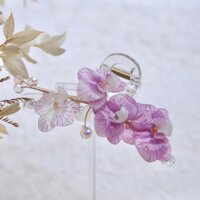 Kẹp tóc càng cua, phụ kiện tóc cho nữ hoa lan hồ điệp handmade bằng nhựa co nhiệt độ dài kẹp 11 cm phong cách thanh lịch