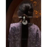 Kẹp tóc cao cấp cổ điển, kiểu dáng kẹp tóc đa năng hiện đại, kẹp tóc tua rua thanh lịch, phụ kiện tóc