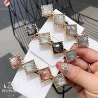 Kẹp Tóc Cao Cấp Đính Đá 4 Viên Hot 2019 – Màu Ngẫu Nhiên