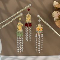 Kẹp Tóc Cổ Tua Rua Kẹp Tóc Cung Điện Tính Khí Mũ Đội Đầu Trang Sức Phù Hợp Với Phụ Kiện Tóc