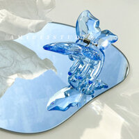 Kẹp tóc con bướm pha lê solid - Kẹp tóc càng cua con bướm phong cách Hàn Quốc - Kẹp tóc đẹp cho lady -KB2 - Xanh dương