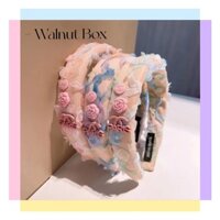 Kẹp Tóc Đính Cánh Hoa Hồng Dễ Thương Cho Bé Gái