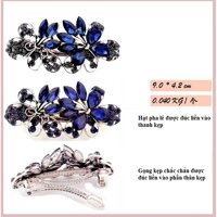 Kẹp Tóc Đính Đá Cao Cấp - Kẹp hình 2 hoa