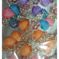 Kẹp tóc đính đá. Giá 110k