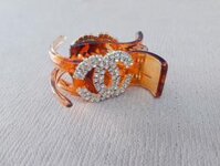 KẸP TÓC ĐÍNH ĐÁ SANG CHẢNH - NÂU