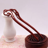 Kẹp tóc gỗ đỏ cổ điển thủ công mới, kẹp tóc gỗ đàn hương đỏ cho phụ nữ, kẹp tóc gỗ đàn hương đỏ cho bé gái, bán buôn