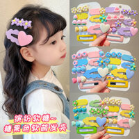 Kẹp tóc gợn sóng cỡ lớn tình yêu màu sắc trẻ em kẹp tóc trẻ em Hàn Quốc