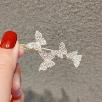 Kẹp Tóc Hình Bươm Bướm Đính Kim Cương Giả Thời Trang Cho Nữ