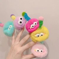 Kẹp tóc hình cầu lông thỏ Rex 5 chiếc kẹp tóc dễ thương sang trọng mềm mại dễ thương kẹp tóc hài hước kẹp tóc mắt to trang trí mũ pulasi01.vn2.28