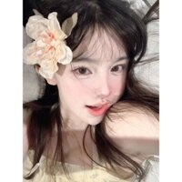 Kẹp Tóc Hình Hoa Mẫu Đơn Màu Gradient Xinh Xắn Cho Nữ