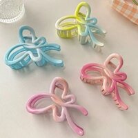 Kẹp tóc hình nơ cánh bươm bướm LÀGU kẹp càng cua đẹp cho nữ hottrend nhiều màu phong cách Hàn Quốc cặp búi tóc cute