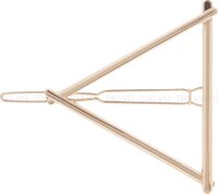 Kẹp Tóc Hình Tam Giác - Vàng