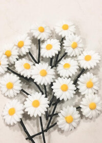 Kẹp tóc hoa cúc 10 chiếc siêu dễ thương - Mẫu 1